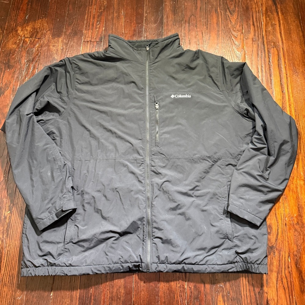 Columbia Northern Utilizer Jacket Mens 4XLT Black Tall Full Zip‎ Insulated